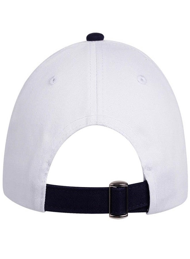 ZUYYON 2 Pcs Captain Hat and First Mate Hat Set Matching Skipper Boating Baseball Caps Nautical Marine Sailor Embroidered Cap(White) - Image 4